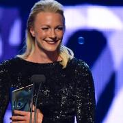 Sarah Sjöström tar emot priset Årets Kvinnliga Idrottare under Idrottsgalan 2018