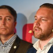 SD:s partisekreterare Richard Jomshof och gruppledare Mattias Karlsson.