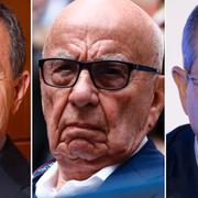 Bob Iger, Rupert Murdoch och Brian Roberts (arkivbilder)