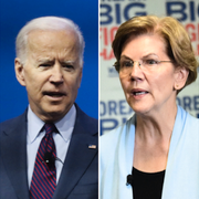 Pete Buttigieg, Joe Biden, Elizabeth Warren och Amy Klobuchar 