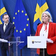 Jakob Forssmed (KD), socialminister och Camilla Waltersson Grönvall (M), socialtjänstminister.