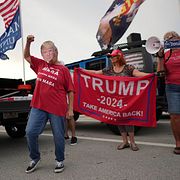 Trump-anhängare, arkivbild från juli 2025.