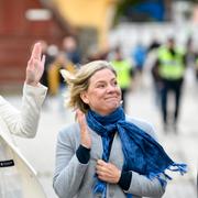 Dåvarande finansminister Magdalena Andersson (S) under Socialdemokraternas dag på politikerveckan i Almedalen 2019.