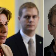 MP:s språkrör Isabella Lövin och Gustav Fridolin/Birger Schlaug. 