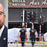 Charles Michel/polisen utreder attacken i Belgien.