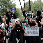 Protester i Hongkong