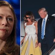 Chelsea Clinton röt till efter att Barron Trump kritiserats för sin lediga klädsel.