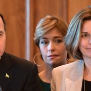 Stefan Löfven och Isabella Lövin. 