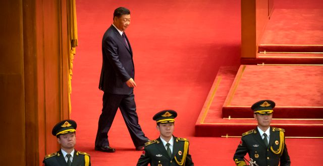 Xi Jinping, Kinas president.  Mark Schiefelbein / TT NYHETSBYRÅN