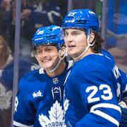 William Nylander och lagkompisarna i Toronto Maple Leafs. 