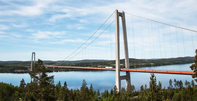 Högakusenbron mellan Kramfors och Härnösand.  Helena Landstedt/TT