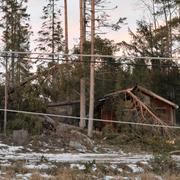 Ångsta söder om Östersund på fredagen.