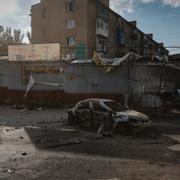 Bild från fronten i Donetsk.