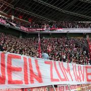 Supportrar i Bayern säger ”nej till investerare”.