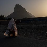 En afghansk kvinna i Kandahar. Arkivbild