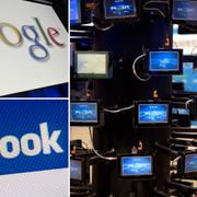 Arkivbilder: Google, Facebook och besökare vid internetsäkerhetskonferens i Kina.