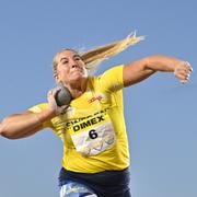 Sveriges Fanny Roos under i Finnkampen 2024.