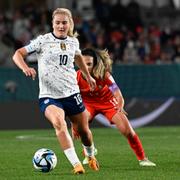 Lindsey Horan under matchen mot Portugal. 