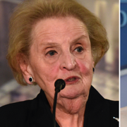 Janet Napolitano, Madeleine Albright och Nicholas Burns. 