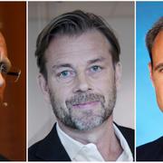 Handelsbankens vd Frank Vang-Jensen fick gå i augusti, Swedbanks Michael Wolff i februari och Kinneviks Lorenzo Grabau lämnade i fredags (arkivbilder).