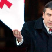 Sittande presidenten Micheil Saakasjvili.