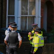 Brittiska poliser i London, 13 maj. 