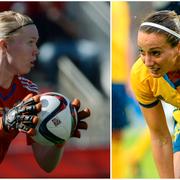 Hedvig Lindahl och Kosovare Asllani.