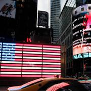 Times Square i New York. Arkivbild.