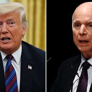 Donald Trump och John McCain. 
