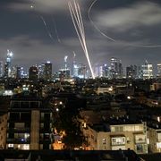 Bild som visar det israeliska luftförsvaret. Bilden är från kriget mot Iran sommaren 2025.