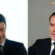 Benjamin Griveaux och Emmanuel Macron.