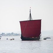 Även vikingaskeppet Draken Harald Hårfagre var med i storfilmen.