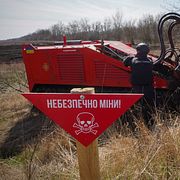 Ett kroatiskt minröjarfordon under 2024, mot slutet av landets långa kamp mot minorna.