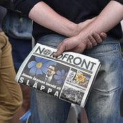 Medlem ur nazistiska Nordiska motståndsrörelsen.