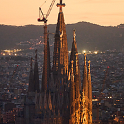 Emin Muqa Kulic/arkivbild på Sagrada familia i Barcelona.