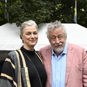 Leif GW Persson och hustrun Kim Olsson. 