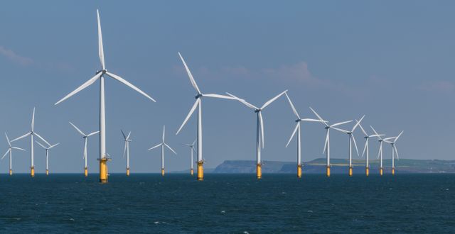 Brittisk vindkraft. Arkivbild. Shutterstock