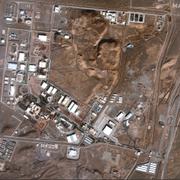 Denna satellitbild från Maxar Technologies visar kärnkraftsanläggningen Natanz i Iran den 24 januari 2025. 