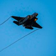 Ett Israeliskt F-35-plan. Arkivbild. 