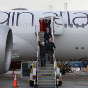 Virgin Atlantic-grundaren Richard Branson var ombord på planet.