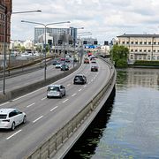 Centralbron riktning Centralstationen.