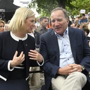 Löfven tillsammans med Magdalena Andersson (S), arkivbild. 