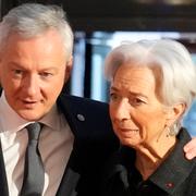 Bruno Le Maire tillsammans med Christine Lagarde, chef för ECB. 