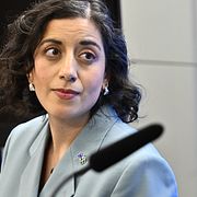 Liberalernas partiledare Simona Mohamsson (L) och Sverigedemokraternas Jimmie Åkesson (SD).