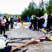 Protester mot den planerade Kallak-gruvan 2013. Arkivbild.