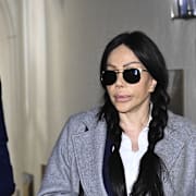 Fariba Vancor, som hon då hette, vid höstens rättegång.