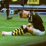 Alexander Milosevic i mötet mellan AIK och BK Häcken på Friends arena i Stockholm.