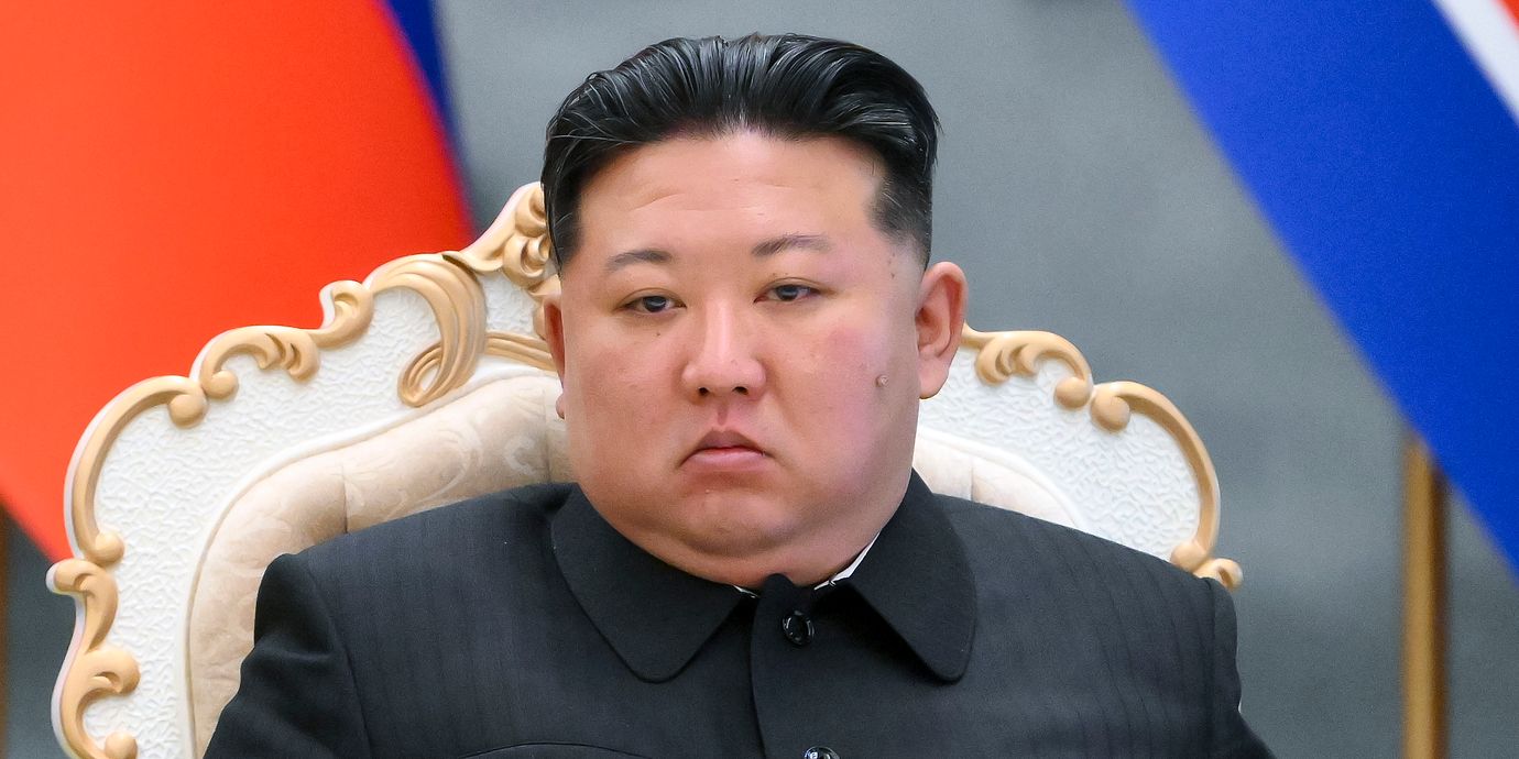 Kim Jong-Un under ett besök i Moskva 2024. Bilden är ursprungligen publicerad av Kreml.