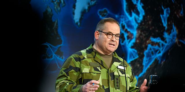 Michael Claesson, chef försvarsstaben. Henrik Montgomery/TT