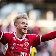  Kalmars Charlie Rosenqvist jublar.